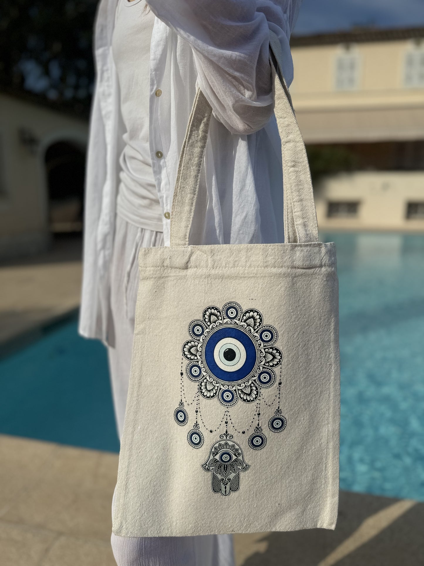 Sac en Lin " Khamsa "
