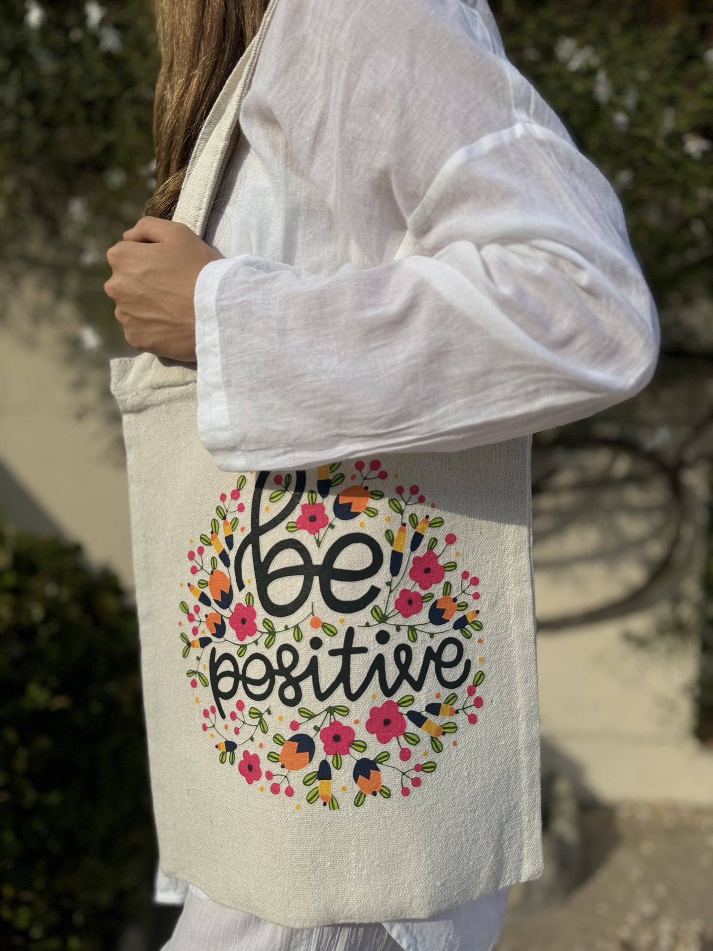 Sac en Lin " Flor "