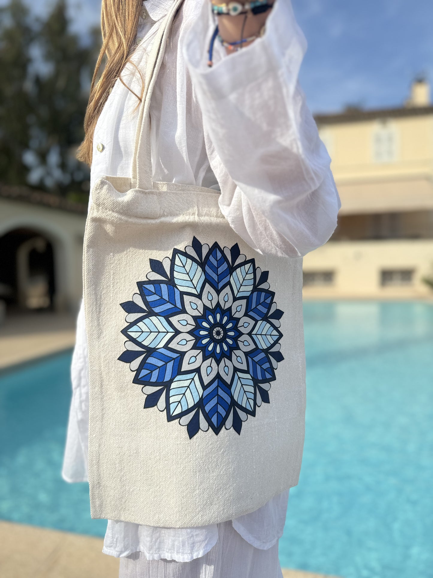 Sac en Lin " Mandala "